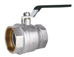 Кран кульовий Thermo Alliance Base 3" ВВ прямий, нікель, PN30, важіль SD600W76 - мініатюра 1
