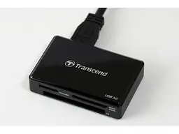 Мультипортовий адаптер Transcend USB 3.1 Black (TS-RDF8K2) - мініатюра 2