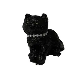 Іграшка-антистрес A-Toys Котик 10 см чорна - мініатюра 2