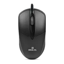 Мишка REAL-EL RM-211 USB Black - мініатюра 3