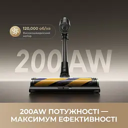 Бездротовий пилосос Dreame R20 Ultra AquaCycle - мініатюра 3