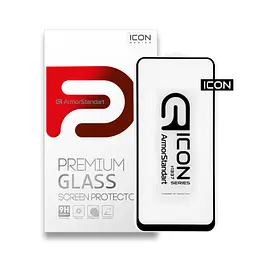 Захисне скло для Motorola G8, Icon, 2.5D загартоване скло, повне проклеювання, глянсове, удароміцне, з олеофобним покриттям, сумісне з чохлами, міцність 9H, проста установка, ArmorStandart (ARM57653)