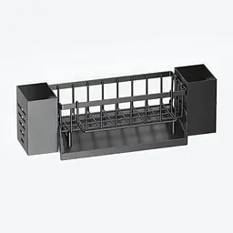 Органайзер для кухонної мийки та ванної 34, 9x10, 5x9, 2 см, чорний (1521695794) - мініатюра 9