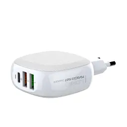 Адаптер LDNIO Lightning Cable A3510Q |2USB/1Type-C, QC/PD, 3A/28.5W| - мініатюра 2
