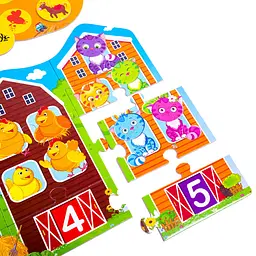 Розвиваючий набір 3 в 1 Vladi Toys Ферма (VT2901-03) - мініатюра 4