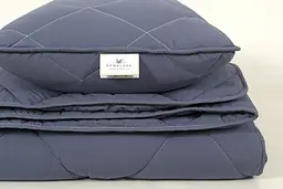 Набір ковдра з подушкою Penelope - Colors in Comfort denim денім полуторний - мініатюра 9