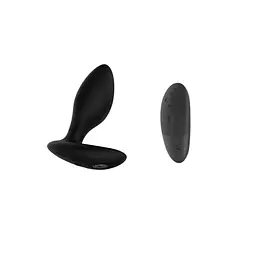 Анальна пробка з вібрацією We-Vibe Ditto+ Satin Black з пультом та керуванням з телефону - мініатюра 3