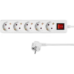 Мережевий подовжувач 2E 5XSchuko з вимикачем,1.5м, white (2E-U05ESM1.5) - мініатюра 5