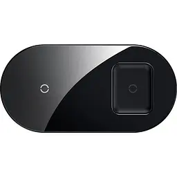 Бездротовий зарядний пристрій Baseus Simple Turbo Edition 2 in 1 (Phone + Watch) 24W TZWXJK-B01 Black