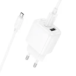 МЗП Hoco CS51A Surplus (2USB-A) + кабель USB to MicroUSB White - мініатюра 5
