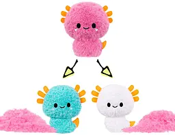 М'яка іграшка-антистрес Fluffie Stuffiez Пухнастий сюрприз Аксолотль (593447-6) - мініатюра 4