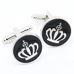 Запонки з короною Handmade acs0005855