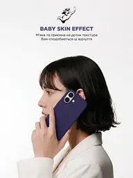 Силиконовый чехол с MagSafe для Apple iPhone 17, ICON2 MagCase, фиолетовый, противоударный, панель с мягкой подкладкой, защита всего корпуса, поддержка беспроводной зарядки, совместим с защитными стеклами и пленками, ArmorStandart (ARM88991) - мініатюра 9