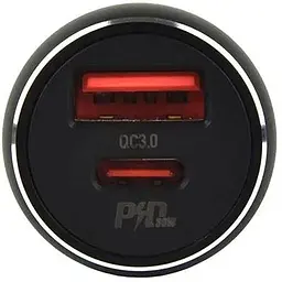 Автомобільний зарядний пристрій Hoco NZ5 Smooth road PD30W + QC3.0 5А car charger set Type C to Type C Чорний - мініатюра 3