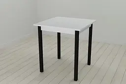 Стіл кухонний Ferrum-decor Дієго 75x70x70 Чорний ДСП Біле 16мм (FRD-106299) - мініатюра 3