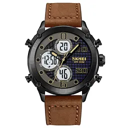 Годинник Skmei 1975LDKBNWT Dark Brown-White Leather