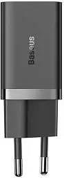 Мережевий зарядний пристрій Baseus GaN5 Pro Fast Charger 2Type-C 40W CCGP180101 Black - мініатюра 4