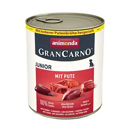 Корм вологий для цуценят Animonda GranCarno Junior Turkey з індичкою, 800 г - мініатюра 3