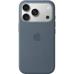 Чохол Silicone Case with Button, Animation & MagSafe для Apple iPhone 17 Pro Max Anchor Blue AAA [162354]