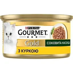 Консерви для котів Purina Gourmet Gold Соковита насолода з куркою 85 г (8445290823342) - мініатюра 2