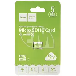 Карта пам'яті Hoco microSDHC Class 10 - 8GB без адаптера Green - мініатюра 2