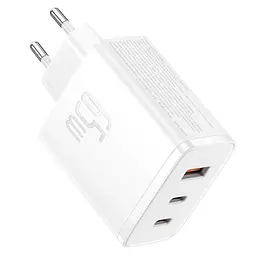 МЗП Baseus Cube Pro Fast Charger PD65W (1USB-A/2C) (P10111404) Moon White