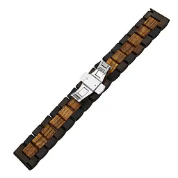 Ремінець з дерева Watchbands Wood Light Black для Samsung Gear S3 Samsung Galaxy Watch 46mm Silver (WB0020WOODLIGHTBLACK) - мініатюра 3