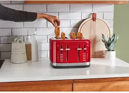 Тостер KitchenAid на 4 тости червоний (5KMT4109EER) - мініатюра 6