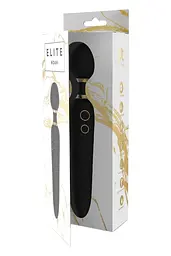Вібромасажер Dreamtoys Elite Dual Wand Vibe, 23 см (чорний) - мініатюра 5