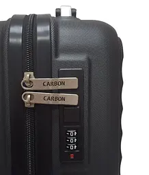 Валіза Carbon 66101 маленька для ручної поклажі міні XS 40x30x20 см ABS-пластик Чорний - мініатюра 8