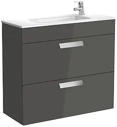 Тумба з умивальником Roca Debba 80 см антрацит A855907153
