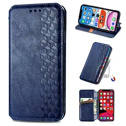 Чохол-книжка GETMAN Cubic Cover Case для Xiaomi Redmi 9A / 9AT (Blue) [52803] - мініатюра 3