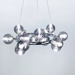 Підвісна люстра в хромі Arte Lamp Bolla Line.F MJ 17-600 CH+GR - мініатюра 5