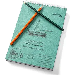 Альбом для ескізів на спіралі SM-LT Art Authentic 90г/м2 70л білий колір - мініатюра 3