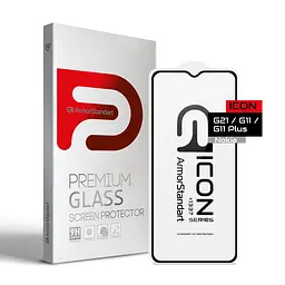 Захисне скло для Nokia G21/G11/G11 Plus, Icon, 2.5D загартоване скло, повне проклеювання, глянсове, удароміцне, з олеофобним покриттям, сумісне з чохлами, міцність 9H, проста установка, ArmorStandart (ARM61705)