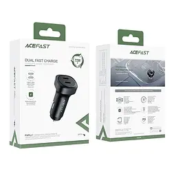 Автомобільний зарядний пристрій ACEFAST B2 72W dual USB-C metal car charger - мініатюра 3