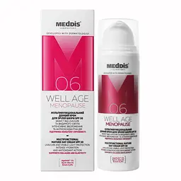 Мультифункціональний денний крем для зрілої шкіри SPF 30 Well Age Menopause Meddis 50 мл