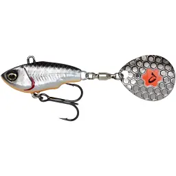 Тейл-спінер Savage Gear Fat Tail Spin 55 mm 9 g Dirty Silver