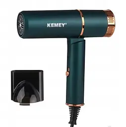 Фен Kemey CFJ-KM-8225 3000 Вт 2 швидкості Зелений (2390000004) - мініатюра 2