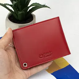 Обкладинка на службове посвідчення червона шкіряна - мініатюра 4