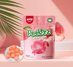 Желейні цукерки Amos Peelerz Gummy Peach 170г - мініатюра 4