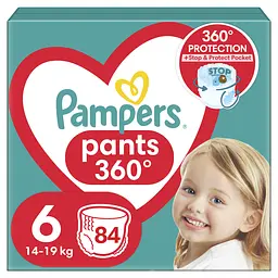 Підгузки-трусики Pampers Pants одноразові 6 (15+ кг) 84 шт.