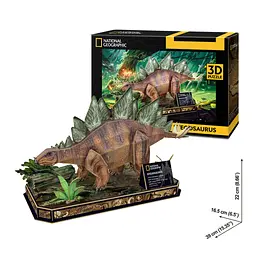 Пазл Cubic Fun 3D National Geographic Dino Стегозавр (DS1054h) - мініатюра 5