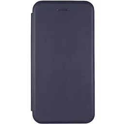 Кожаный чехол-книжка Epik Classy для Motorola Moto G87 5G Темно-синий