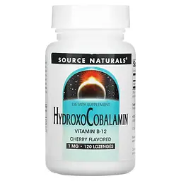 Вітамін B12 Source Naturals Hydroxocobalamin 120 таблеток