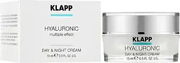 Крем для обличчя Klapp Hyaluronic Day & Night Cream Travel size, 15 мл - мініатюра 2