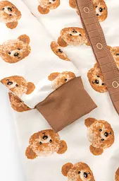 Комбінезон дитячий на манжетах Cute Bears двонитка з начосом
