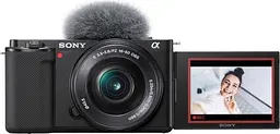 Бездзеркальний фотоапарат Sony ZV-E10 Kit 16-50mm f3.5-5.6 OSS Black (ILCZVE10LB.CEC) [88779] - мініатюра 4