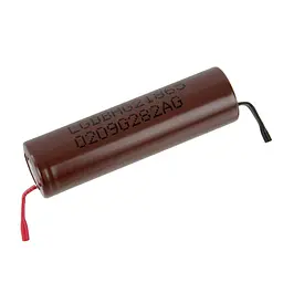 Акумулятор 18650 LG HG2 3000 mAh U-Tags високострумовий під паяння з нікелевою стрічкою 20А (18853) - мініатюра 3