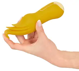 Вібратор Your New Favorite Licking Vibr 18.6 см (жовтий) - мініатюра 3